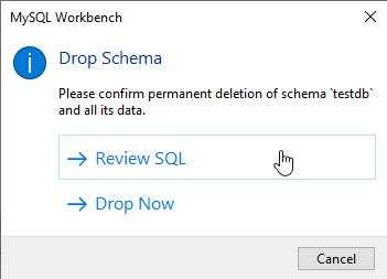 How to Drop Database from MySQL