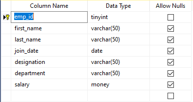 sql server primary key
